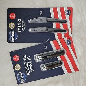 4 PC BARBASOL NAIL CLIPPER AND TWEEZERS SET
